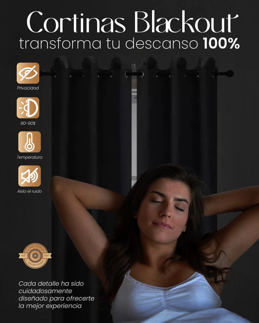 CORTINA BLACKOUT + OBSEQUIO VELO